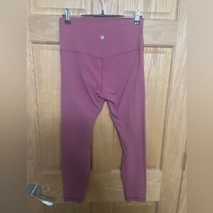 Raspberry color lululemon align 25 legging size 8